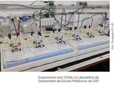 Célula a combustível microbiana transforma esgoto em eletricidade